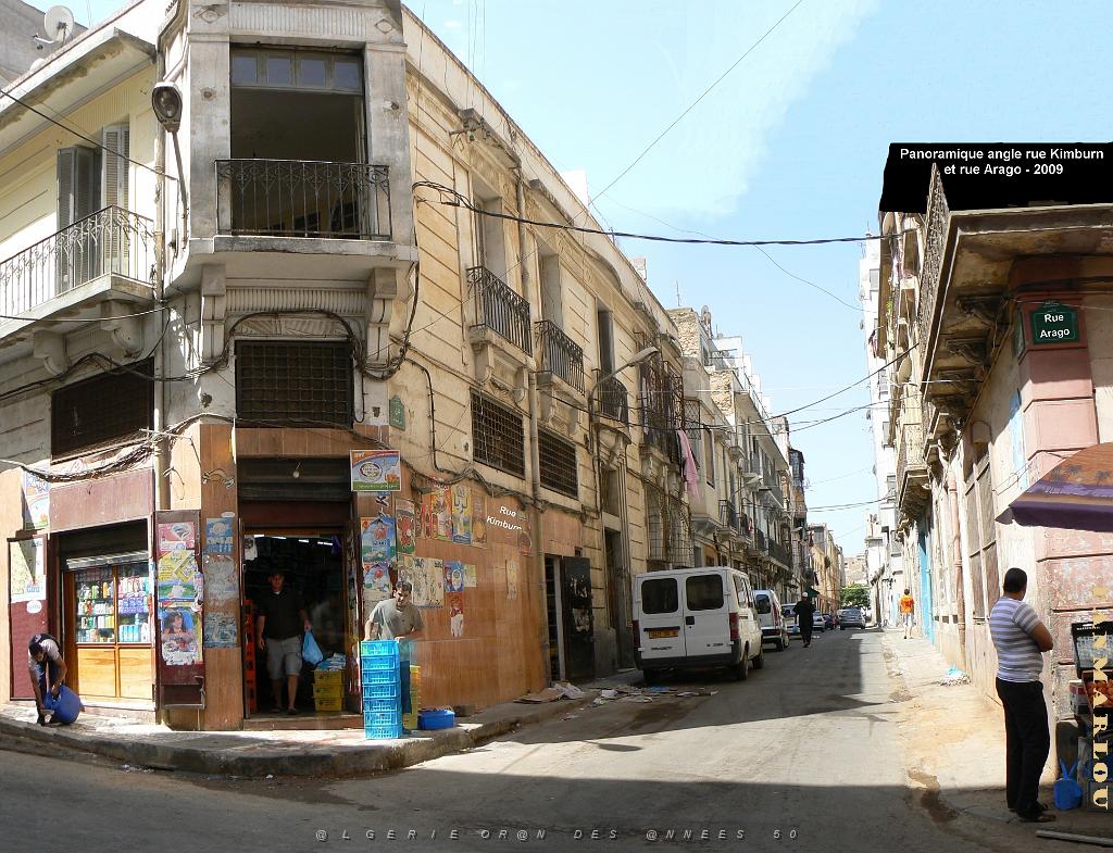 ORAN 2009 pano rue Kimbutn angle rue Arago.jpg